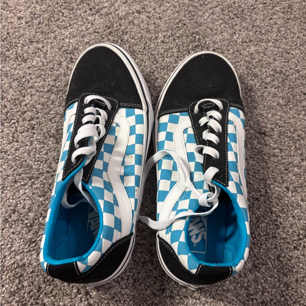 Vans Blue and Black Sneakers Classic Design